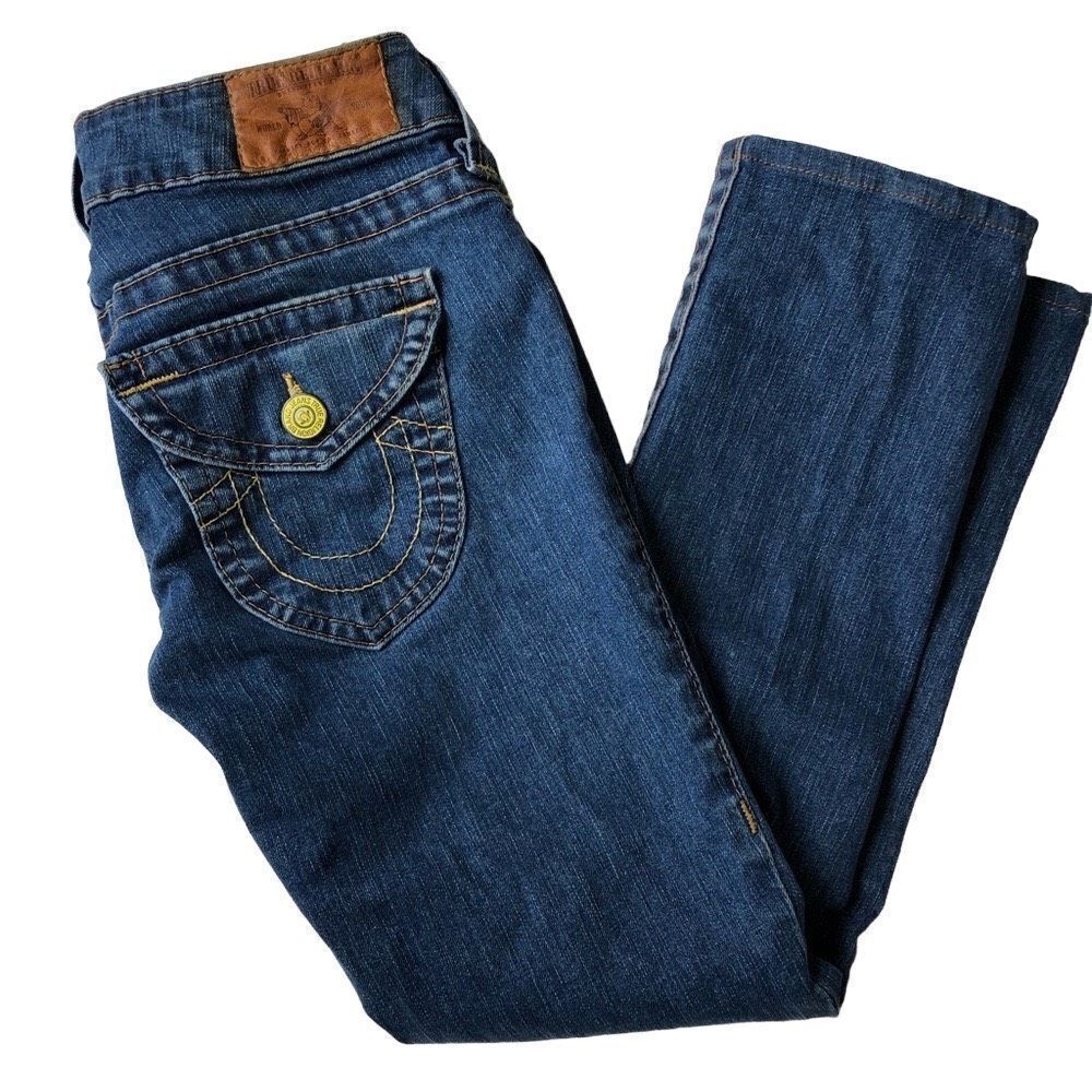 True Religion Flap Pocket Cropped Denim Jeans - Women’s 25‎